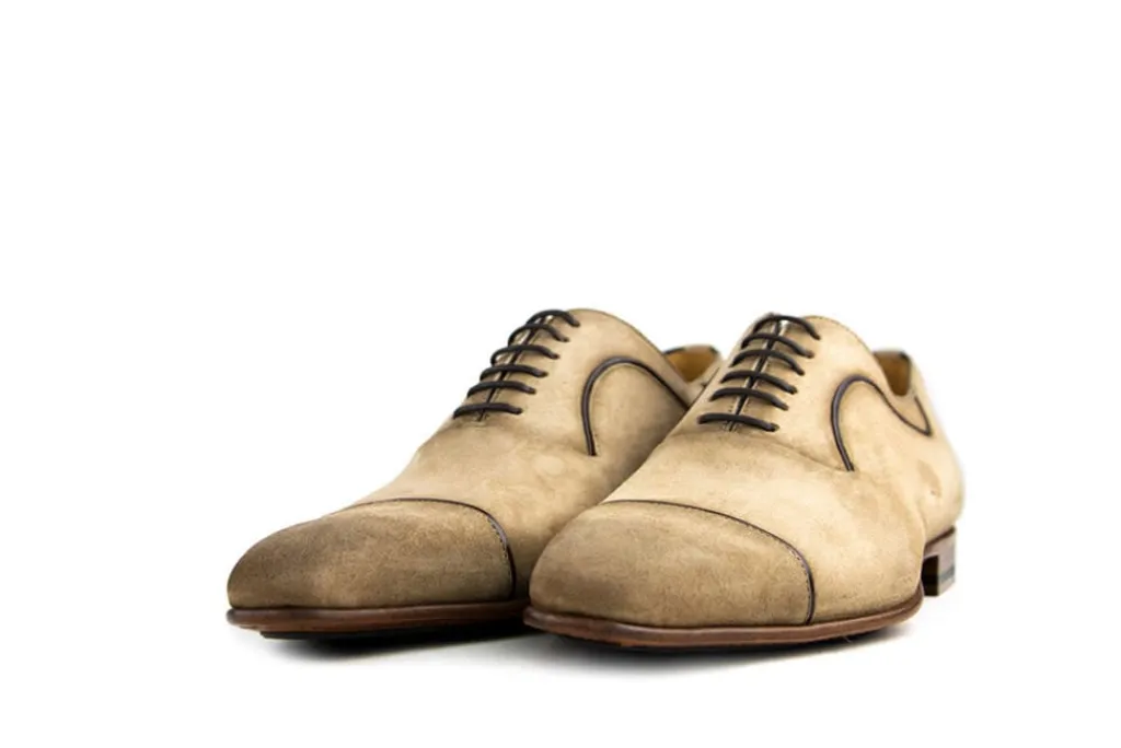Veterschoenen | Nette Schoenen^Magnanni Veterschoenen Taupe Antidifu Becerrito Marron