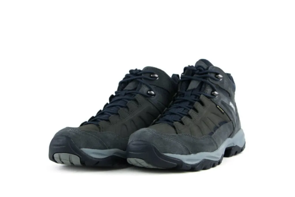 Wandelschoenen^Meindl Wandelschoenen Blauw Nebraska Mid GTX Antrazit