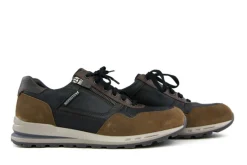 Veterschoenen^Mephisto Bradley Zwart Bruin Combi