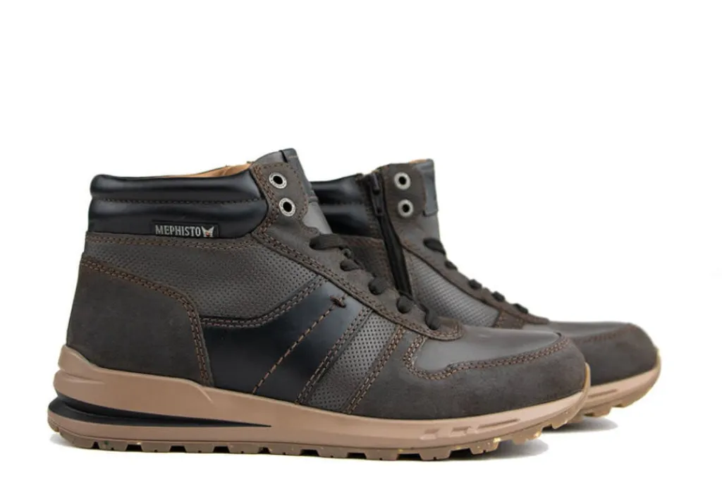 Veterschoenen^Mephisto Hoge Veter Boran Walnut