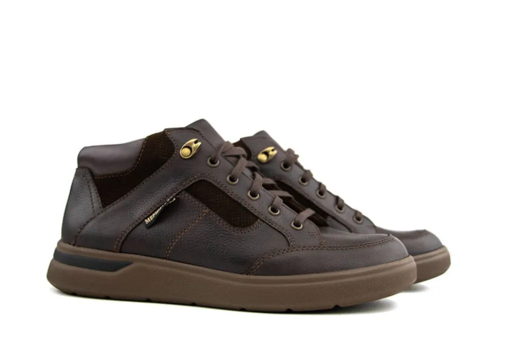 Veterschoenen^Mephisto Hoge Veter Orton Nevada Dark Brown