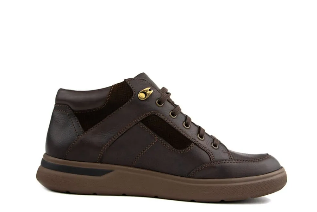 Veterschoenen^Mephisto Hoge Veter Orton Nevada Dark Brown