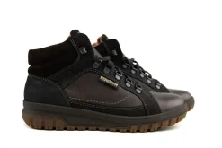Veterschoenen^Mephisto Hoge Veter Pitt Dark Brown Nevada