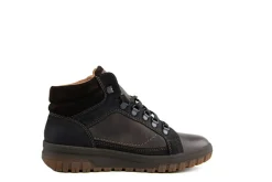 Veterschoenen^Mephisto Hoge Veter Pitt Dark Brown Nevada