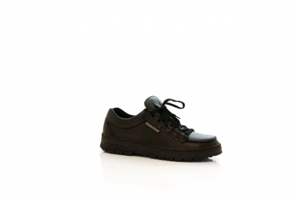 Veterschoenen^Mephisto Lage Veter Zwart