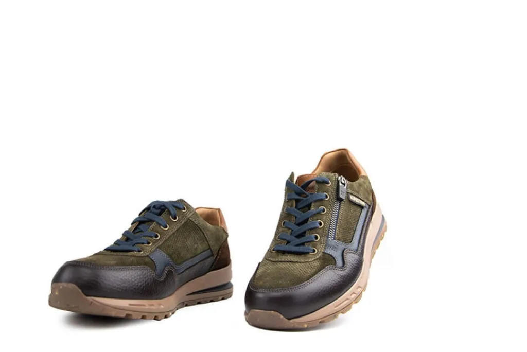 Sneakers^Mephisto Sneaker Bradley Dark Brown Combi