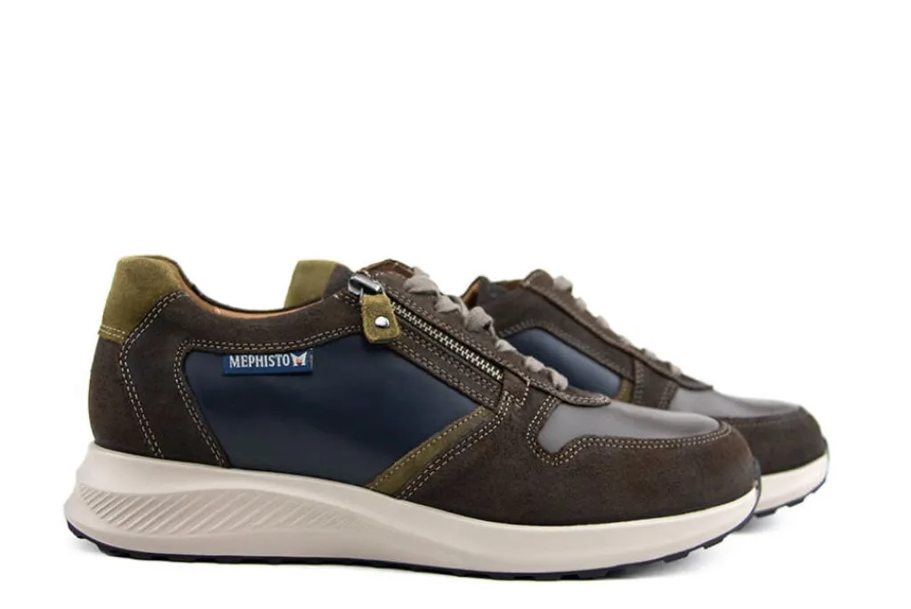 Sneakers^Mephisto Sneaker Dino Walnut Old Velours