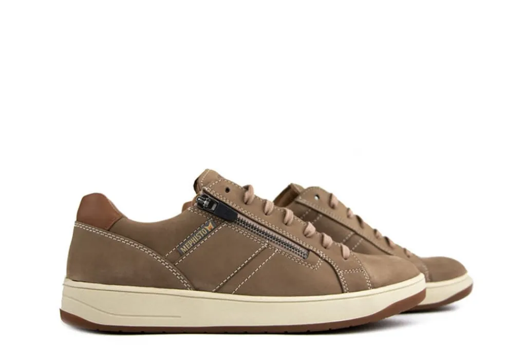 Sneakers^Mephisto Sneaker Henrik Taupe Nomad