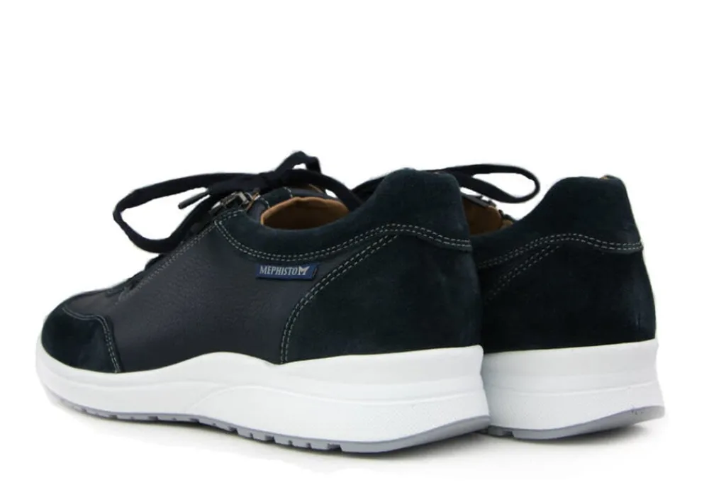 Veterschoenen^Mephisto Veterschoen Valio Donkerblauw