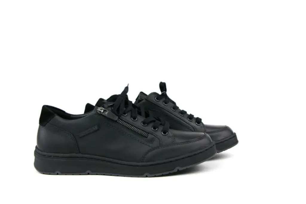Veterschoenen^Mephisto Veterschoenen Jeremy Kansas Zwart