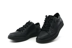 Veterschoenen^Mephisto Veterschoenen Jeremy Kansas Zwart