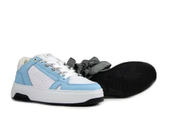 Sneakers^Nubikk Basket Buxton White Leather Blue