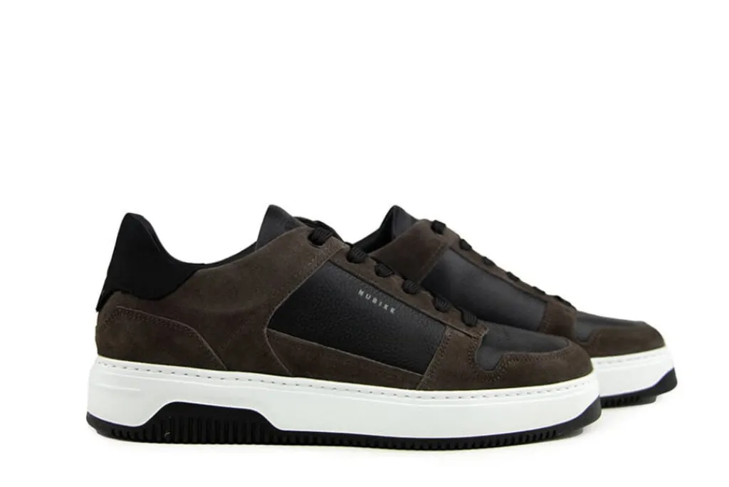 Sneakers^Nubikk Basket Court Dark Grey Suede Black