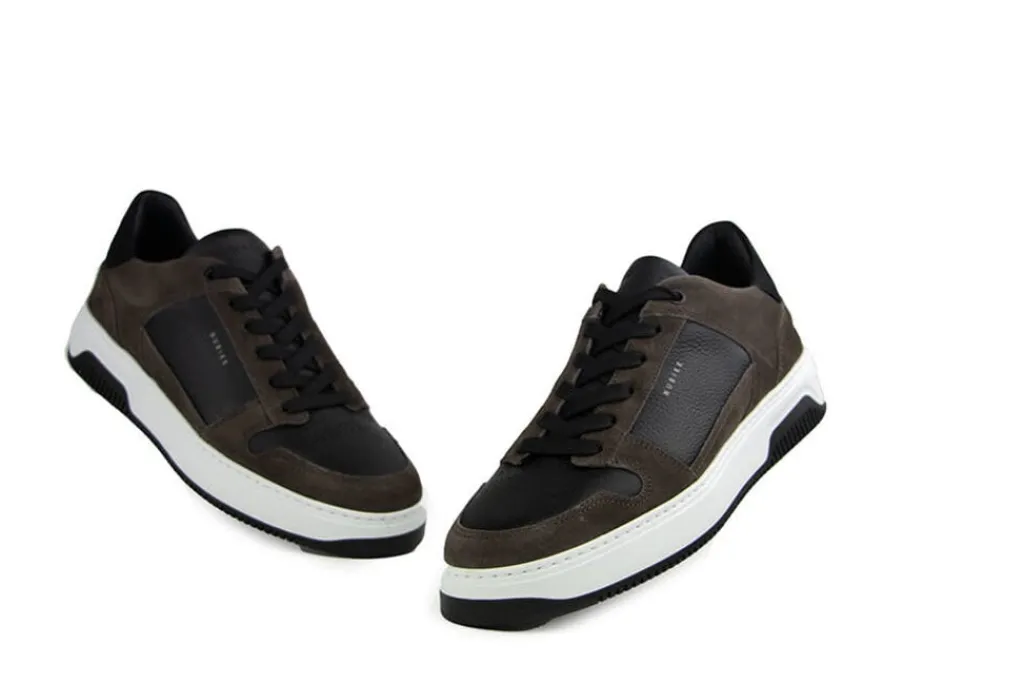 Sneakers^Nubikk Basket Court Dark Grey Suede Black