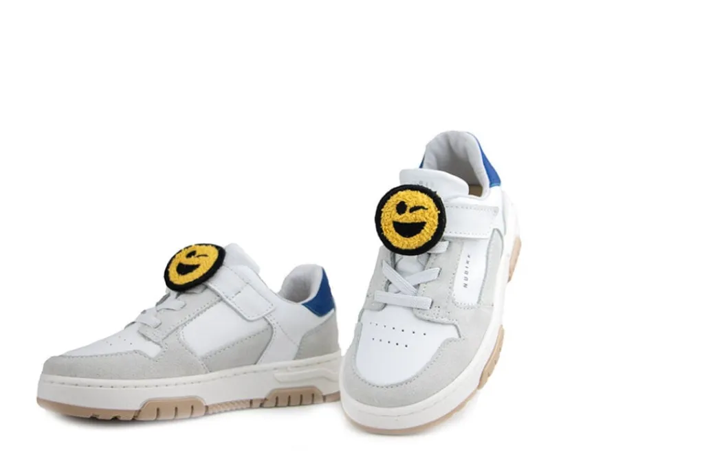 Sneakers^Nubikk Basket Court JR White Combi Blue