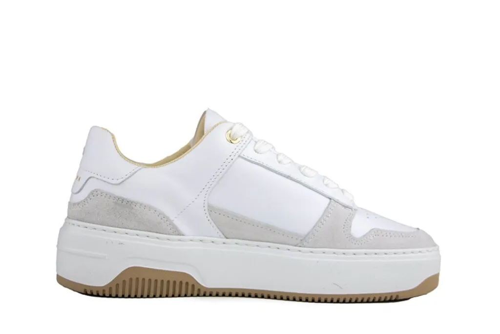 Sneakers^Nubikk Basket Court White Combi Suede