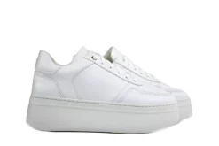 Sneakers^Nubikk Bayou Platform White Leather