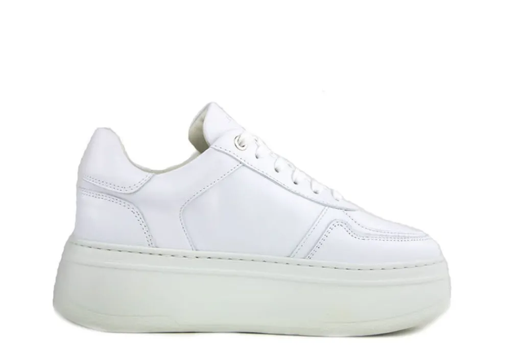 Sneakers^Nubikk Bayou Platform White Leather