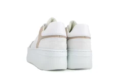 Sneakers^Nubikk Bayou Platform White Leather Taupe