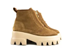 Veterboots En Bikerboots | Enkellaarzen^Nubikk Boots Flore Rock Fur Cognac Suede