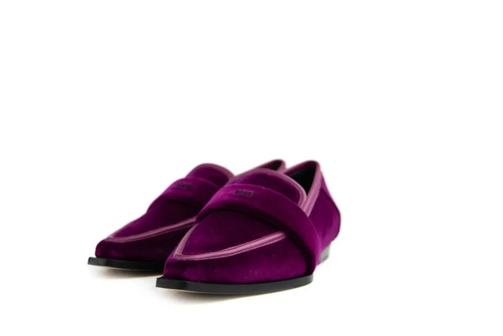 Instappers | Loafers / Instappers^Nubikk Delphine Loafer Pink Velvet