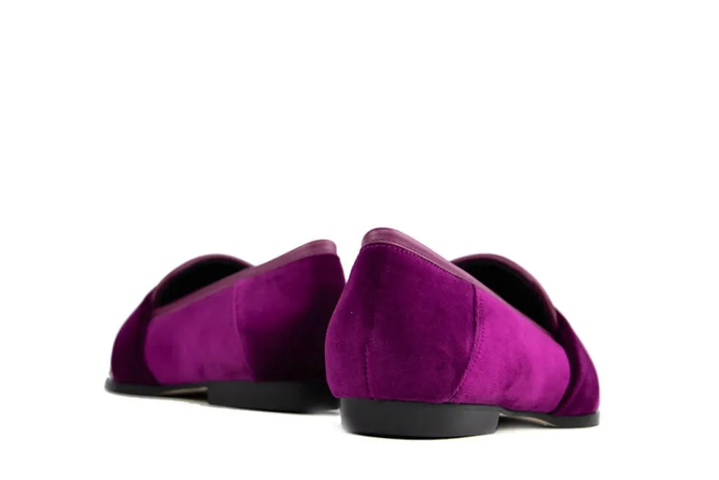 Instappers | Loafers / Instappers^Nubikk Delphine Loafer Pink Velvet