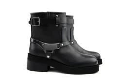 Veterboots En Bikerboots^Nubikk Eve Maryn Black Leather