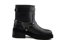 Veterboots En Bikerboots^Nubikk Eve Maryn Black Leather