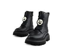 Veterboots En Bikerboots^Nubikk Fae Bobbi JR Black Leather