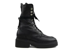 Veterboots En Bikerboots^Nubikk Finn Aubine Black Leather