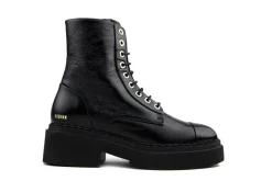 Veterboots En Bikerboots^Nubikk Finn Bowie Black Patent