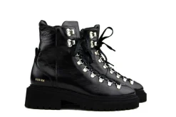 Veterboots En Bikerboots^Nubikk Frankie Mountain Black Patent