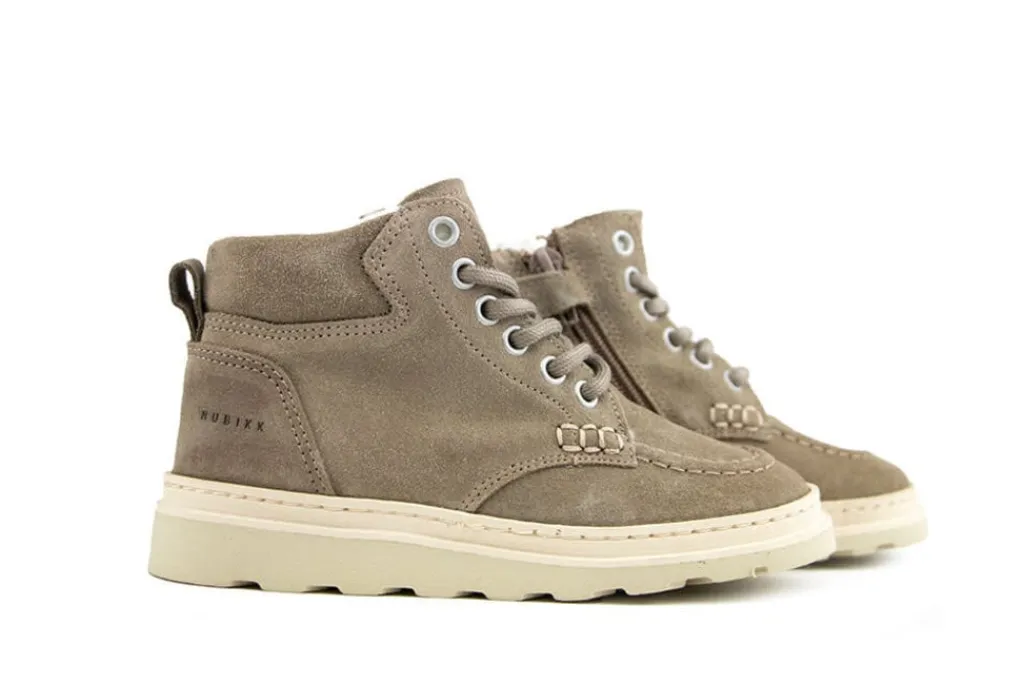 Veterboots^Nubikk Jonah Polar Fur JR Taupe Suede