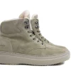 Veterboots En Bikerboot^Nubikk Jonah Polar Fur Taupe Suede