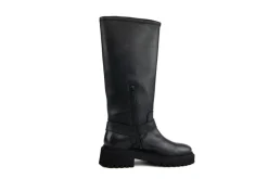 Veterboots En Bikerboots^Nubikk Laarzen Frankie Leva Black Leather