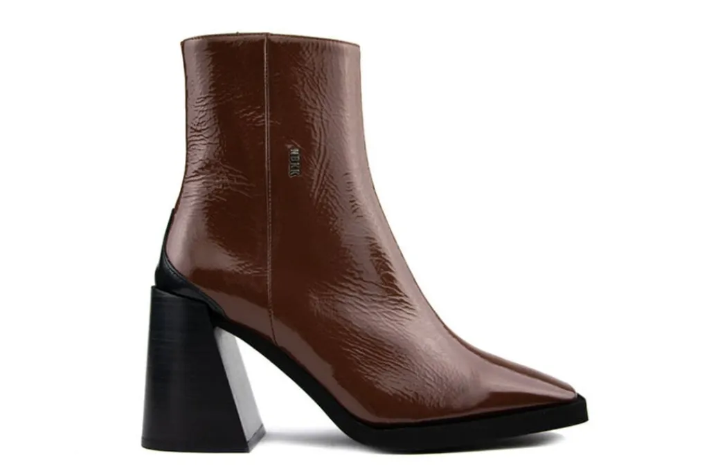 Enkellaarzen^Nubikk Lana Pilar II Brown Patent