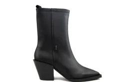 Enkellaarzen^Nubikk Liv Bootie Black Leather