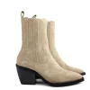 Enkellaarzen^Nubikk Liv Loua Taupe Suede