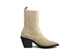 Enkellaarzen^Nubikk Liv Loua Taupe Suede