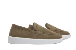 Loafers / Instappers^Nubikk Loafers Joro Mio Taupe Suede