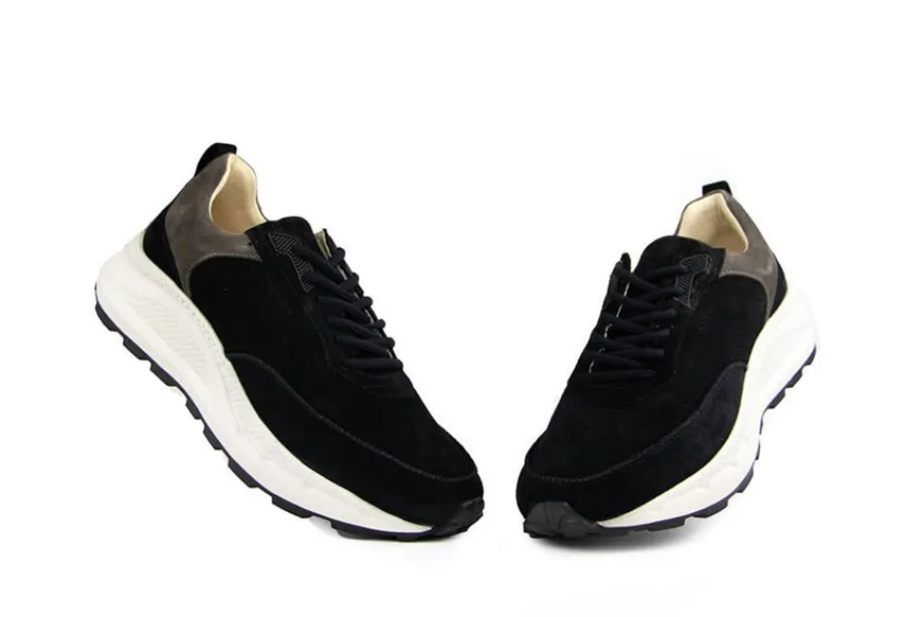 Sneakers^Nubikk Oberon Reese Black Suede Grey