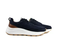 Sneakers^Nubikk Oberon Reese Navy Suede Brown