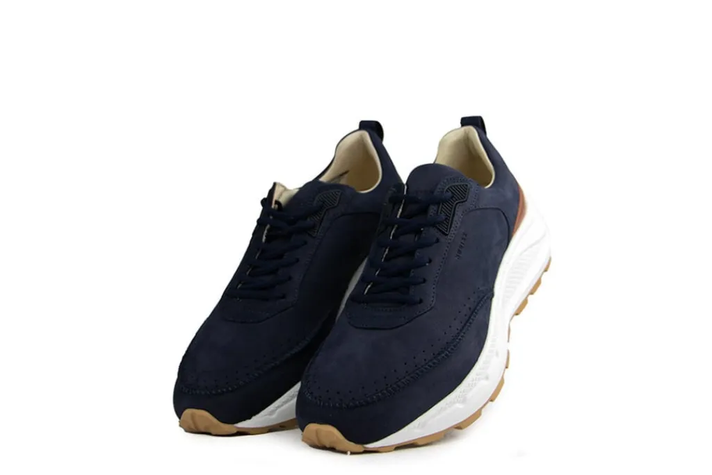 Sneakers^Nubikk Oberon Reese Navy Suede Brown
