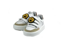 Sneakers | Klittenbandschoenen^Nubikk Vince Straps Kids White Leather Brown