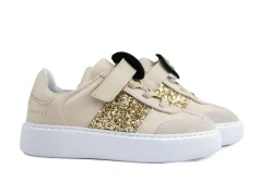 Sneakers^Nubikk Vince Wing K Beige Combi Glitter Gold