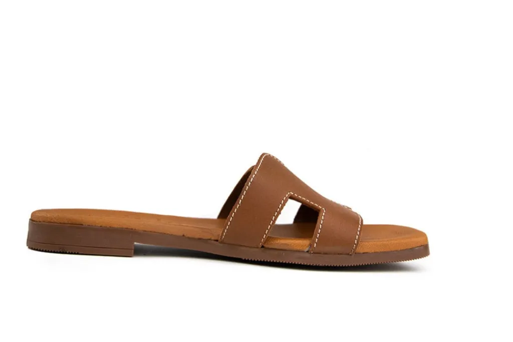 Slippers | Sandalen En Slippers^O MY Sandals Slipper Vaqueta Roble