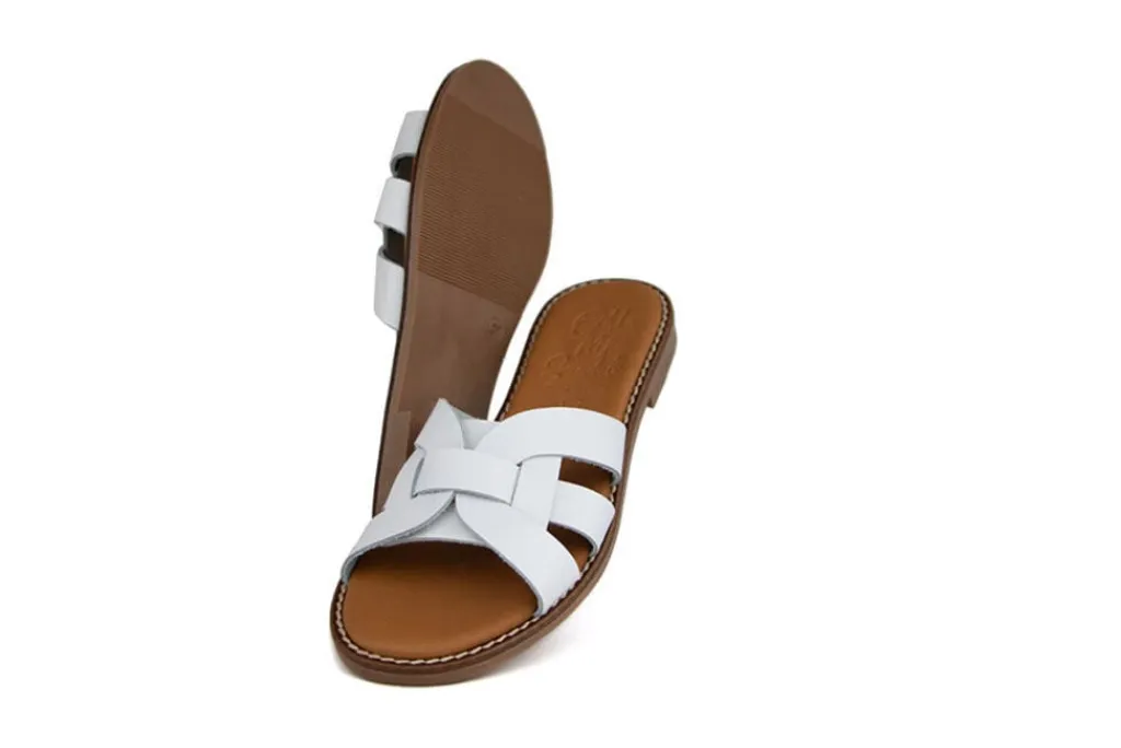 Slippers | Sandalen En Slippers^O MY Sandals Slipper Vaqueta Blanco White
