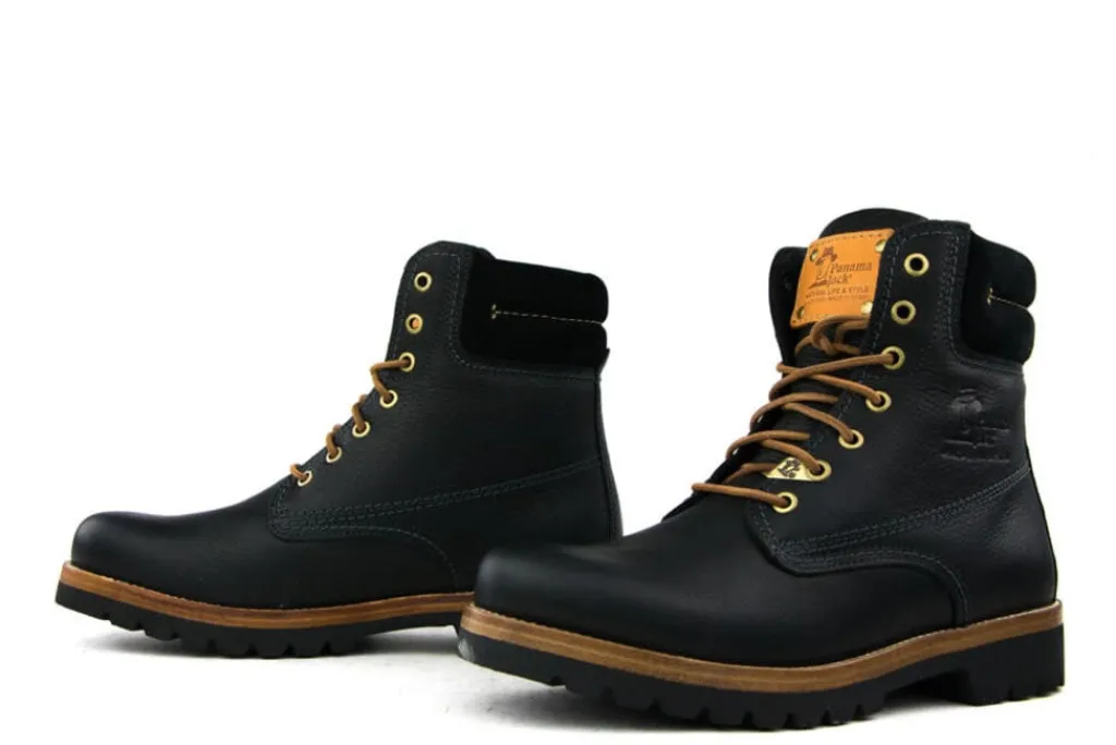 Veterboots En Bikerboot^Panama Jack Veterboots 03 C27 Zwart