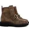 Enkellaarzen^Paul Green Enkellaars Bit Soft Suede Earth