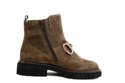 Enkellaarzen^Paul Green Enkellaars Bit Soft Suede Earth
